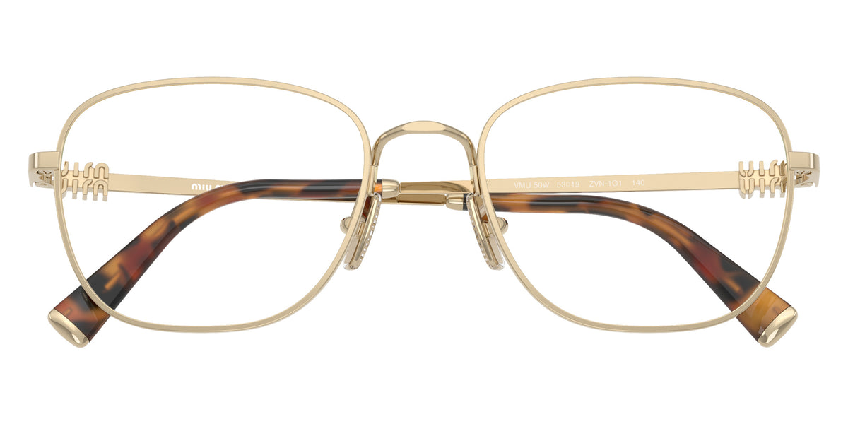Miu Miu® MU 50WV Eyeglasses MU 50WV ZVN1O1 53 - Pale Gold