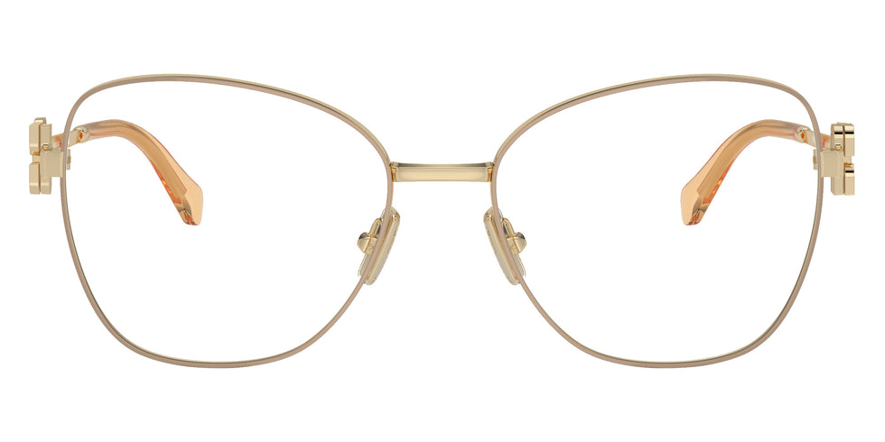 Miu Miu® MU 50XV Eyeglasses MU 50XV 14M1O1 56 - Pale Gold