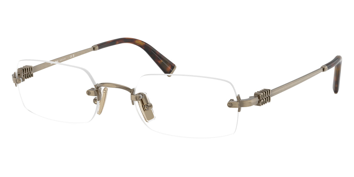 Miu Miu® MU 50YV Eyeglasses MU 50YV 26C1O1 52 - Old Gold
