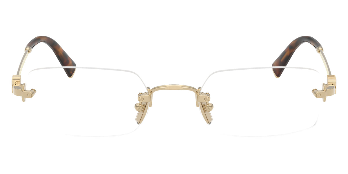 Miu Miu® MU 50YV Eyeglasses MU 50YV ZVN1O1 52 - Pale Gold