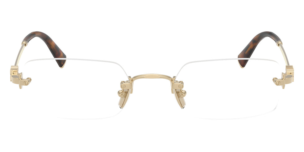 Miu Miu® MU 50YV Eyeglasses MU 50YV ZVN1O1 52 - Pale Gold