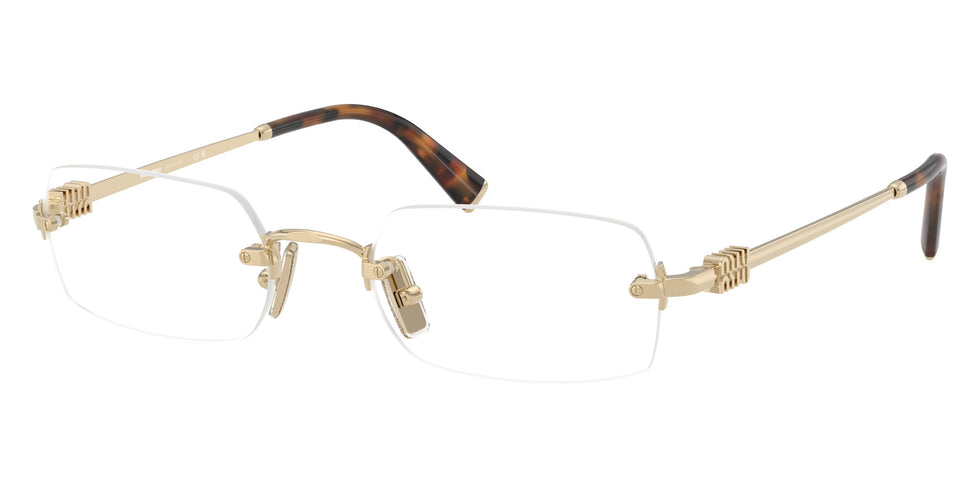 Miu Miu® MU 50YV Eyeglasses MU 50YV ZVN1O1 52 - Pale Gold