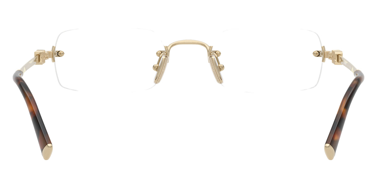 Miu Miu® MU 50YV Eyeglasses MU 50YV ZVN1O1 52 - Pale Gold