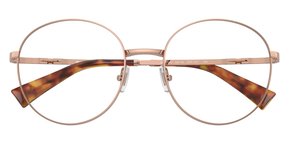 Miu Miu® MU 51VV Eyeglasses MU 51VV ZVF1O1 54 - Rose Gold