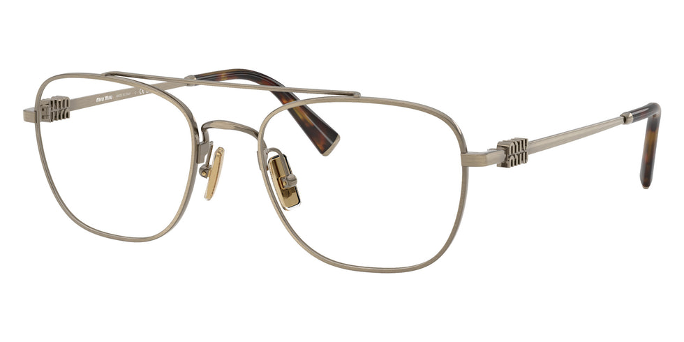 Miu Miu® MU 51WV Eyeglasses MU 51WV 26C1O1 53 - Old Gold