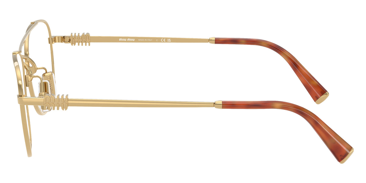 Miu Miu® MU 51WV Eyeglasses MU 51WV 5AK1O1 53 - Gold