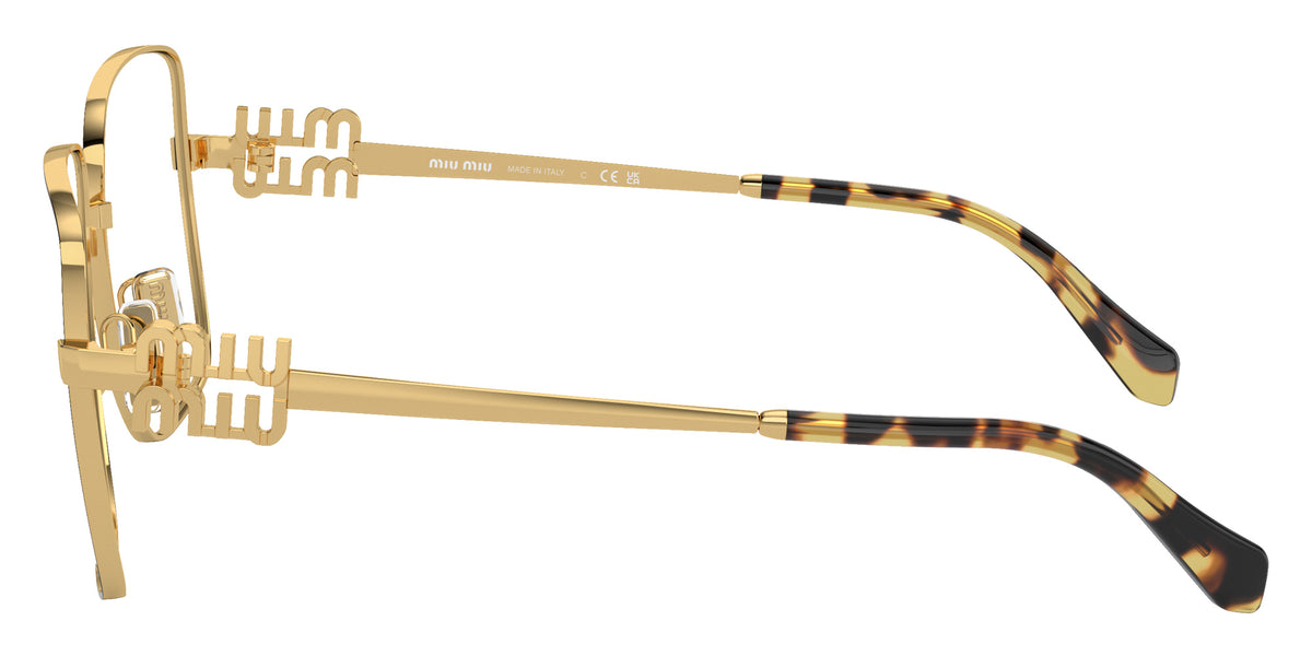 Miu Miu® MU 51XV Eyeglasses MU 51XV KUI1O1 54 - Gold