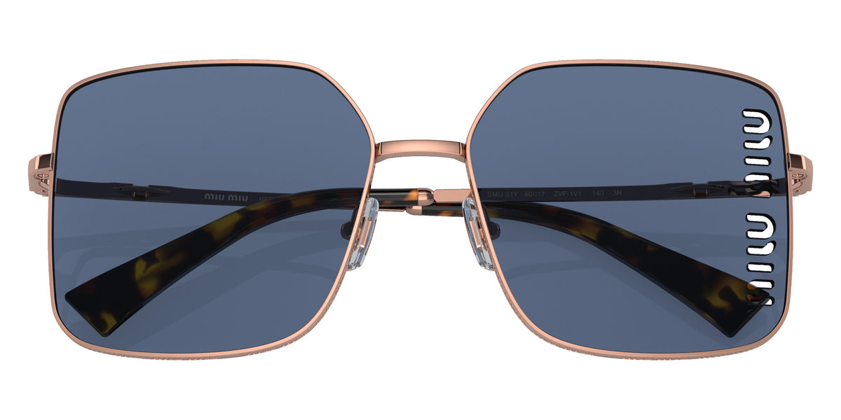 Miu Miu® MU 51YS Sunglasses MU 51YS ZVF1V1 60 - Rose Gold