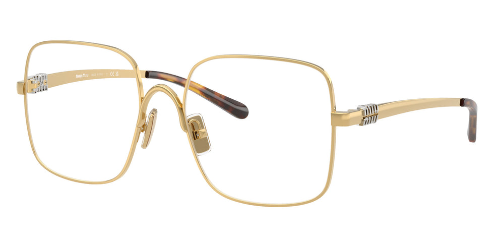 Miu Miu® MU 51YV Eyeglasses MU 51YV 5AK1O1 53 - Gold