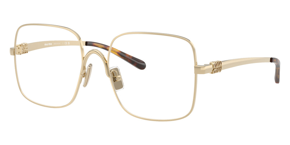 Miu Miu® MU 51YV Eyeglasses MU 51YV ZVN1O1 53 - Pale Gold