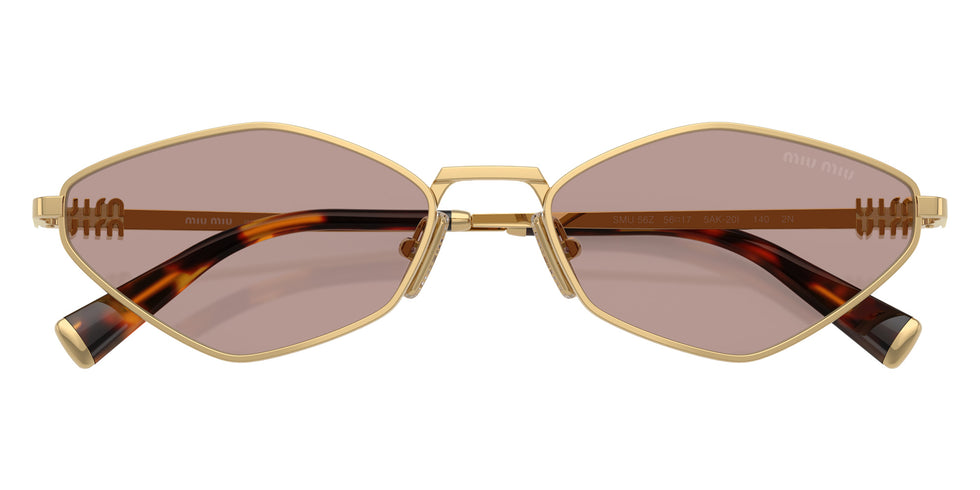 Miu Miu® MU 56ZS Sunglasses MU 56ZS 5AK20I 56 - Gold