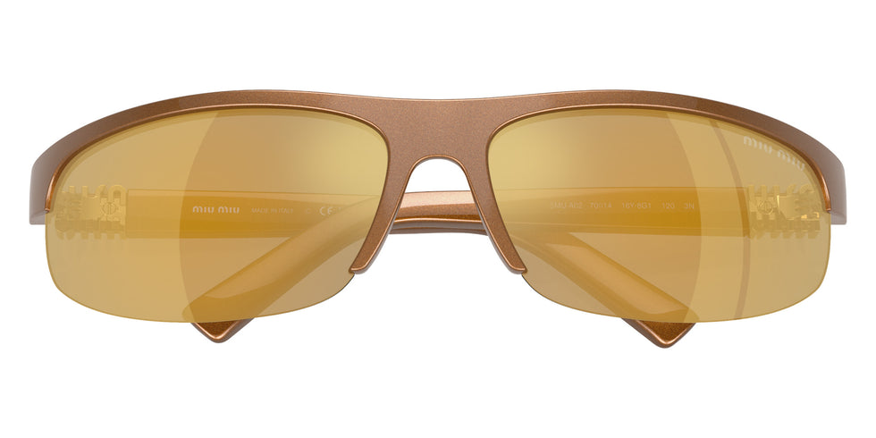 Miu Miu® MU A02S Sunglasses MU A02S 16Y8G1 70 - Rust Metal