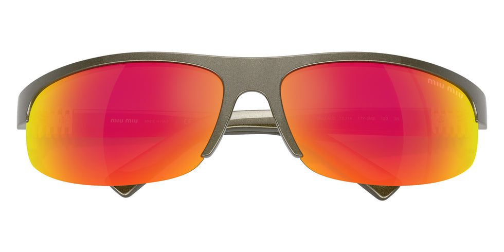 Miu Miu® MU A02S Sunglasses MU A02S 17Y5M0 70 - Kaki Metal