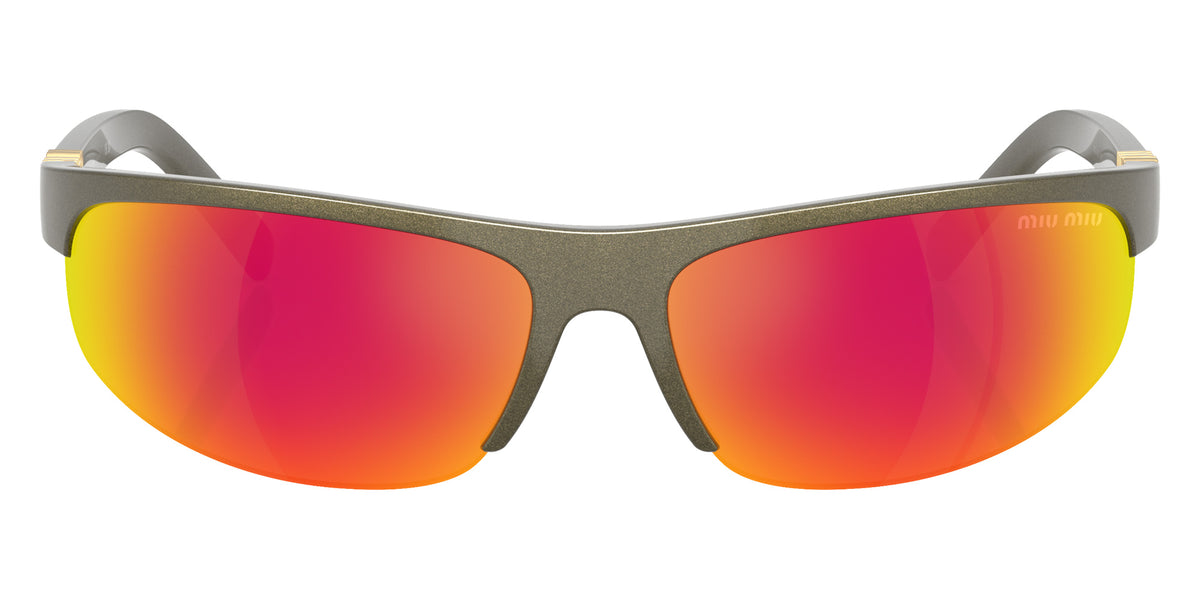 Miu Miu® MU A02SF Sunglasses MU A02SF 17Y5M0 68 - Kaki Metal