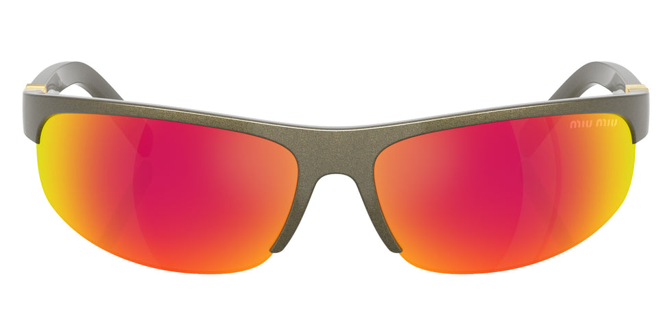 Miu Miu® MU A02SF Sunglasses MU A02SF 17Y5M0 68 - Kaki Metal