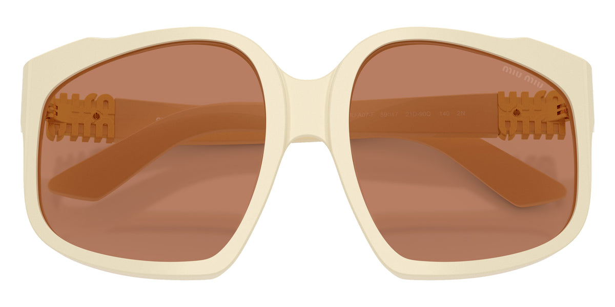 Miu Miu® MU A07SF Sunglasses MU A07SF 21D90Q 59 - White Milk