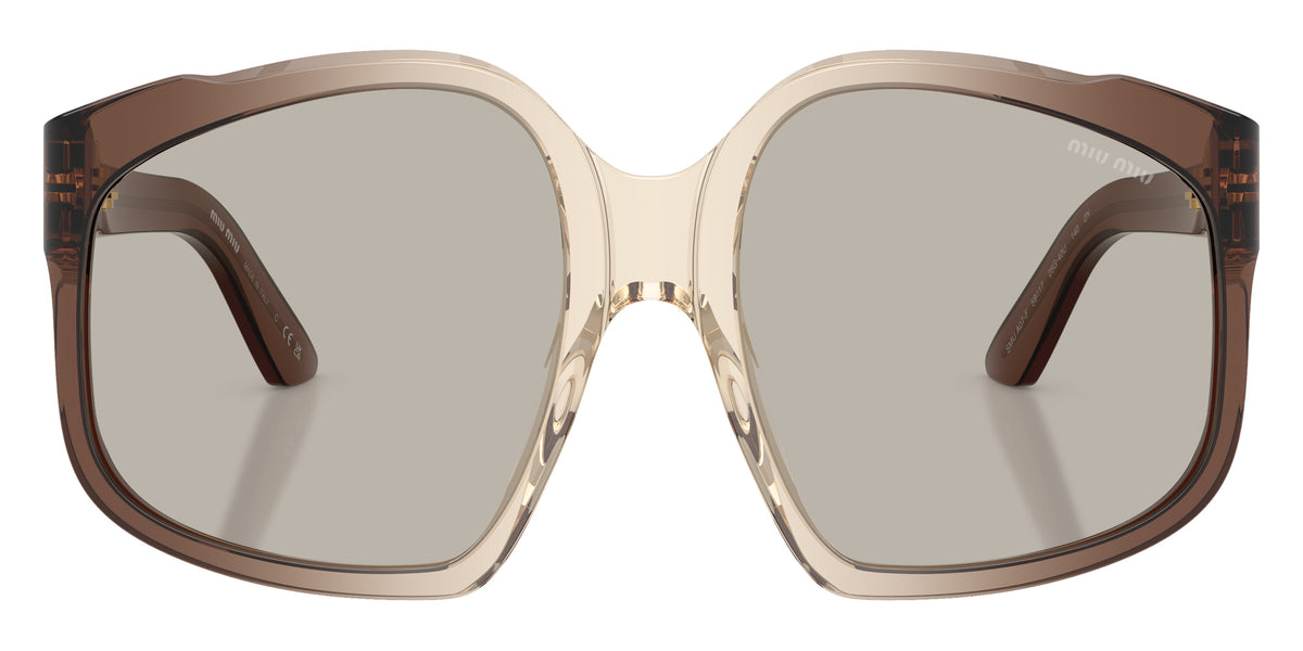 Miu Miu® MU A07SF Sunglasses MU A07SF 25G40U 59 - Brown Transparent