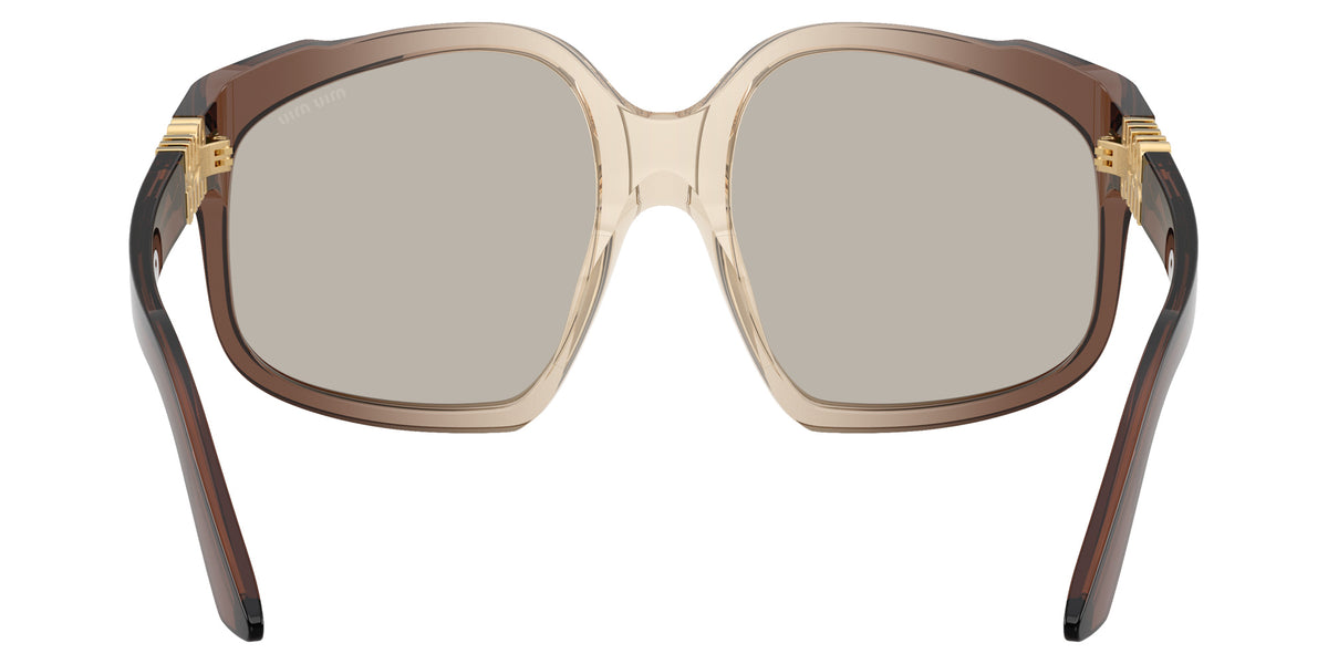 Miu Miu® MU A07SF Sunglasses MU A07SF 25G40U 59 - Brown Transparent