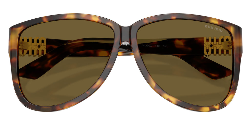 Miu Miu® MU A08S Sunglasses MU A08S 14L09Z 61 - Honey Havana