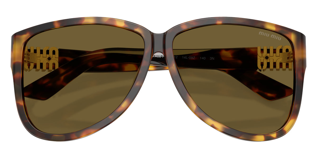 Miu Miu® MU A08SF Sunglasses MU A08SF 14L09Z 61 - Honey Havana