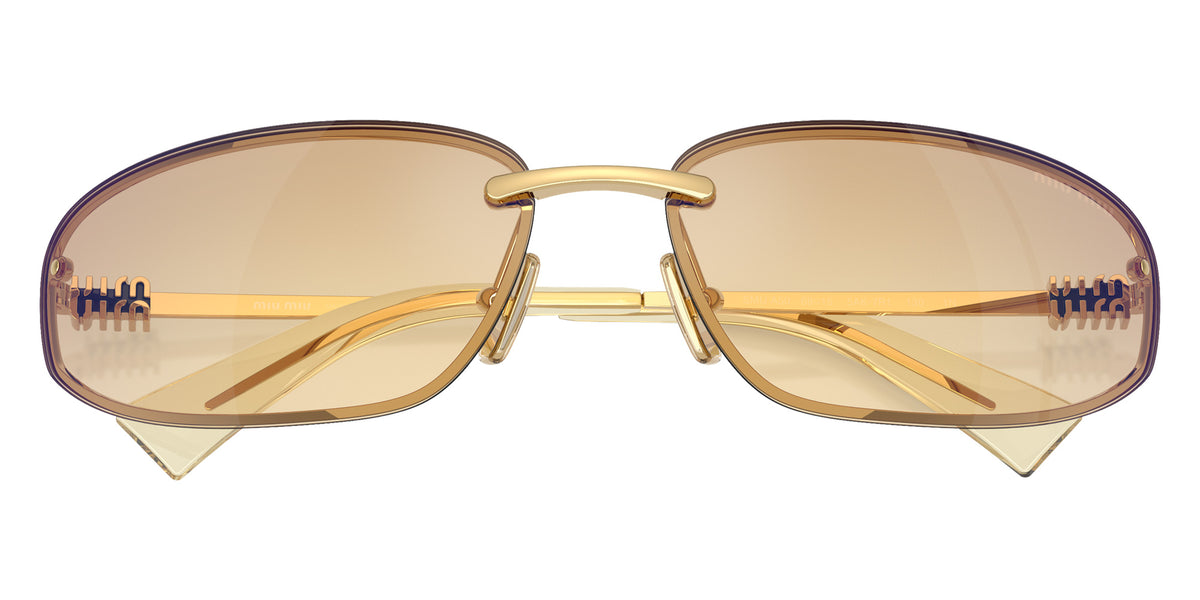 Miu Miu® MU A50S Sunglasses MU A50S 5AK7R1 68 - Gold