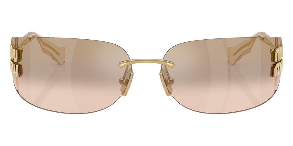 Miu Miu® MU A51S Sunglasses MU A51S 5AK20P 75 - Gold