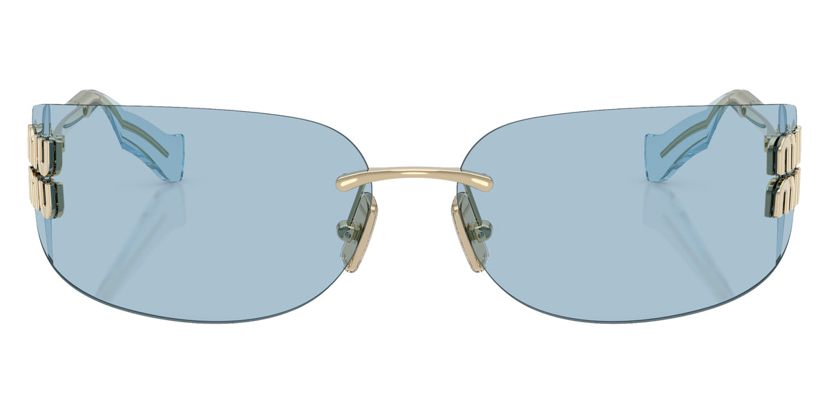Miu Miu® MU A51S Sunglasses MU A51S ZVN10P 75 - Pale Gold