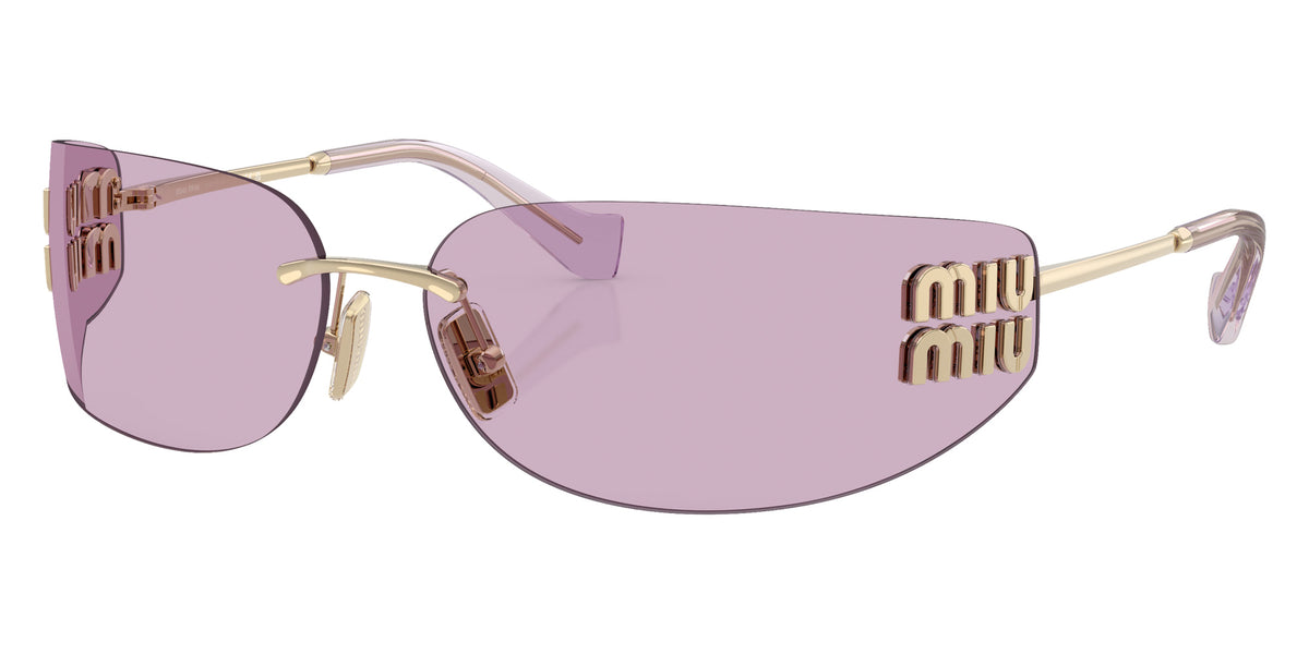Miu Miu® MU A51S Sunglasses MU A51S ZVN90O 75 - Pale Gold
