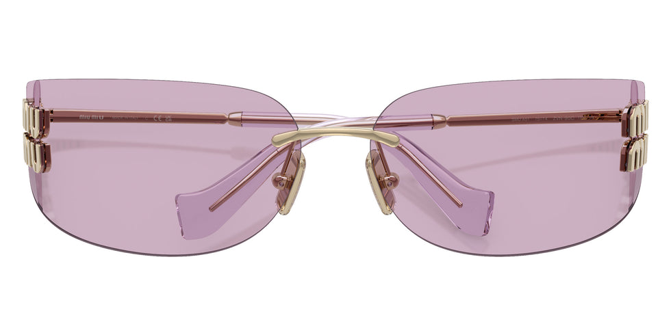 Miu Miu® MU A51S Sunglasses MU A51S ZVN90O 75 - Pale Gold
