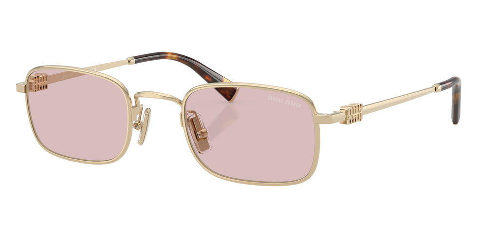 Miu Miu® MU A53S Sunglasses MU A53S ZVN4I0 52 - Pale Gold