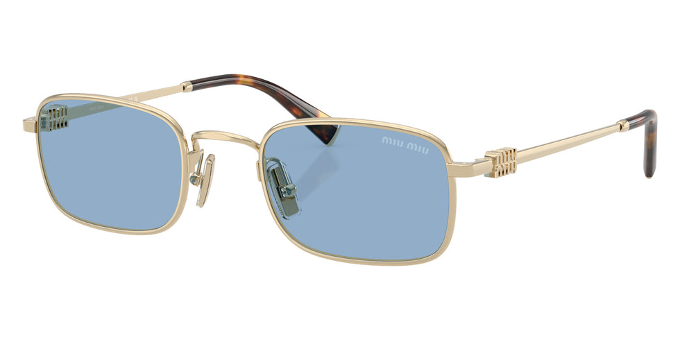 Miu Miu® MU A53S Sunglasses MU A53S ZVN60O 49 - Pale Gold