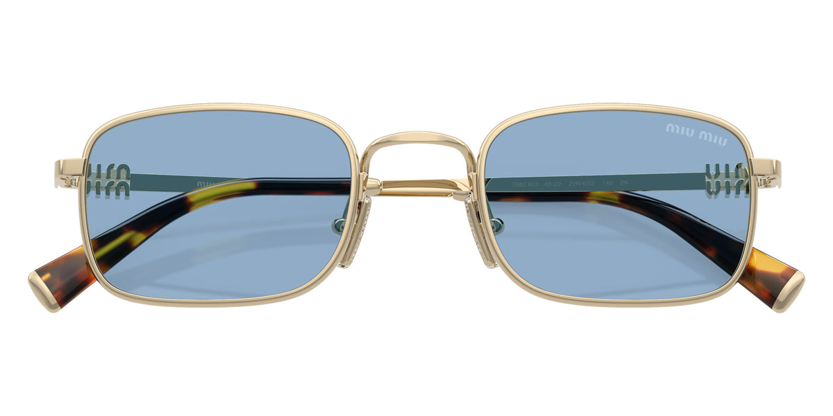 Miu Miu® MU A53S Sunglasses MU A53S ZVN60O 49 - Pale Gold