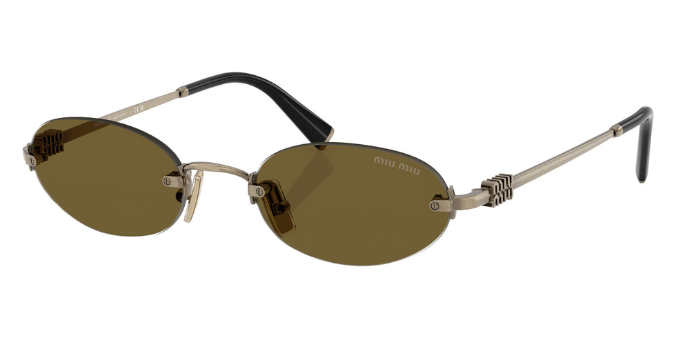 Miu Miu® MU A54S Sunglasses MU A54S 26C09Z 51 - Old Gold