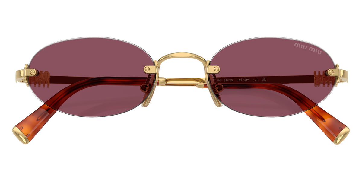 Miu Miu® MU A54S Sunglasses MU A54S 5AK20Y 51 - Gold