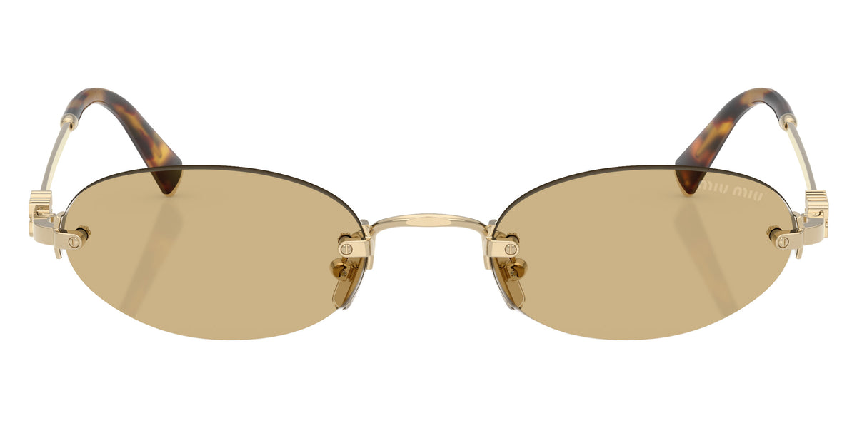 Miu Miu® MU A54S Sunglasses MU A54S ZVN10R 51 - Pale Gold