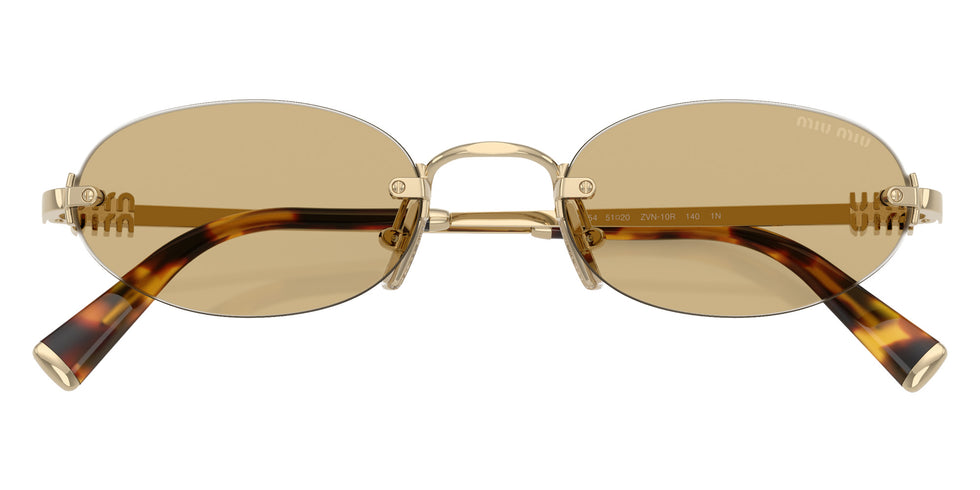 Miu Miu® MU A54S Sunglasses MU A54S ZVN10R 51 - Pale Gold