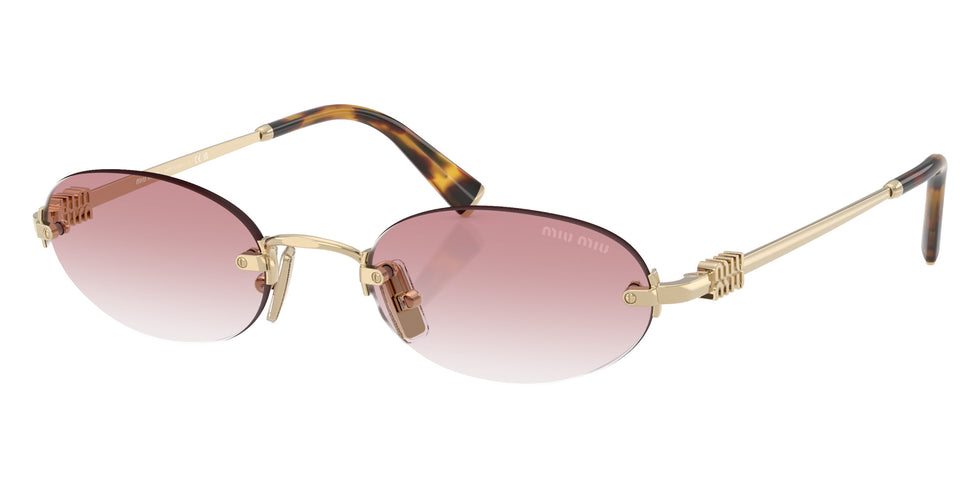 Miu Miu® MU A54S Sunglasses MU A54S ZVN70O 51 - Pale Gold