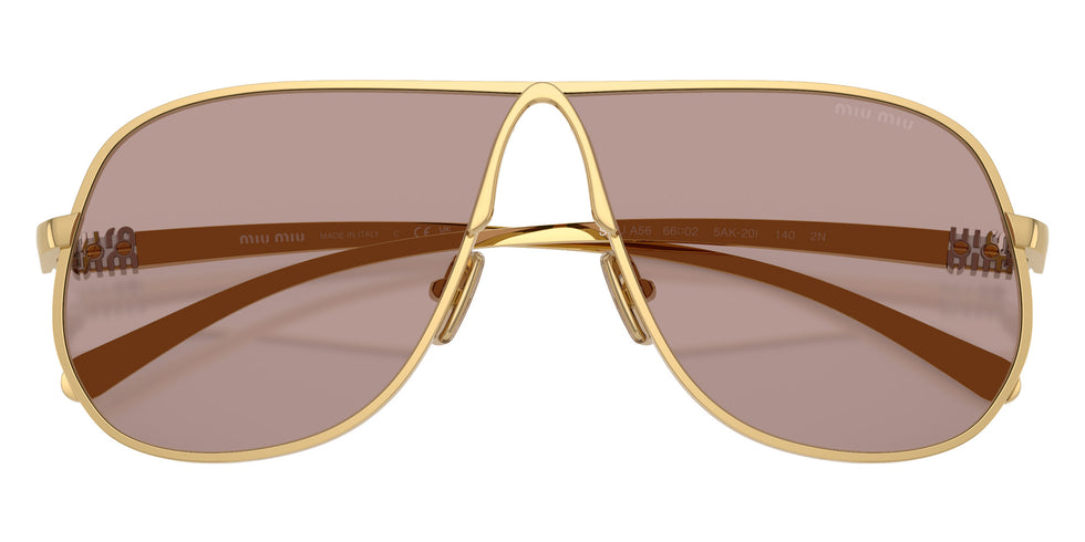 Miu Miu® MU A56S Sunglasses MU A56S 5AK20I 66 - Gold