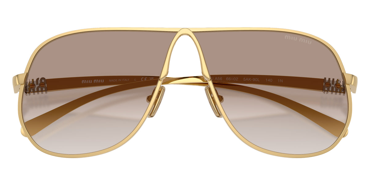 Miu Miu® MU A56S Sunglasses MU A56S 5AK90L 66 - Gold