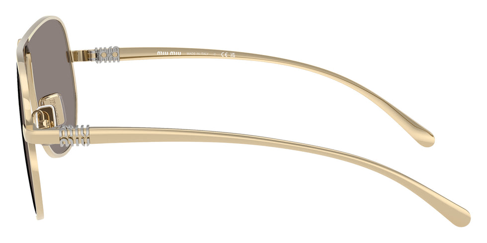 Miu Miu® MU A56S Sunglasses MU A56S ZVN80Q 66 - Pale Gold
