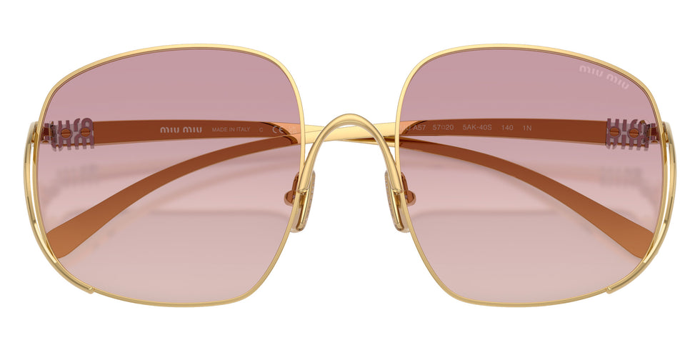 Miu Miu® MU A57S Sunglasses MU A57S 5AK40S 57 - Gold