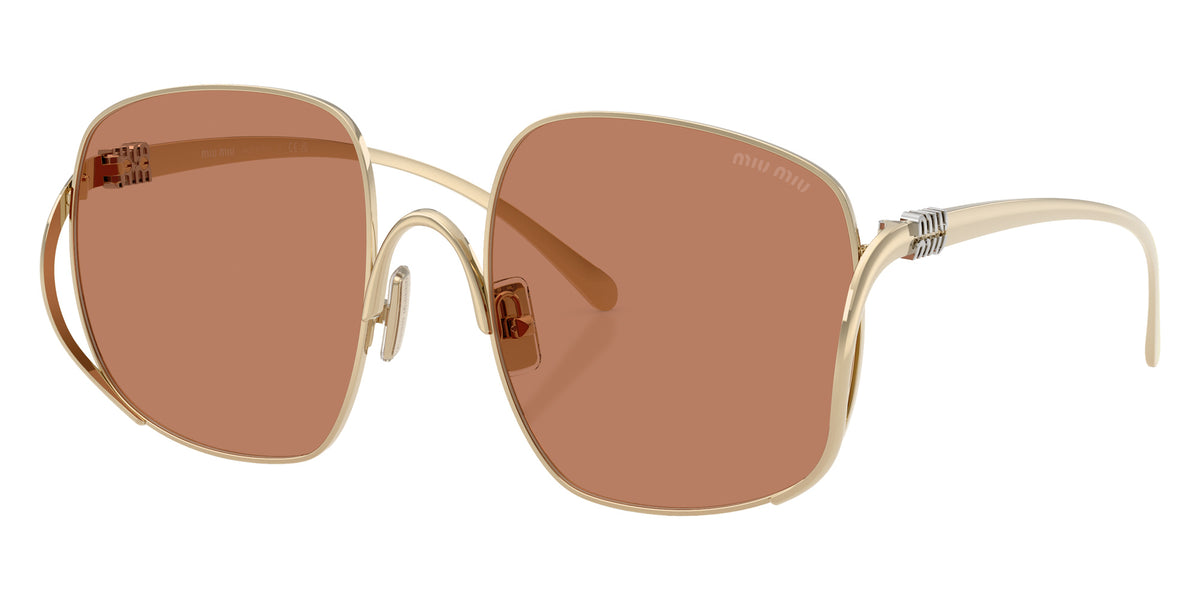 Miu Miu® MU A57S Sunglasses MU A57S ZVN90Q 57 - Pale Gold