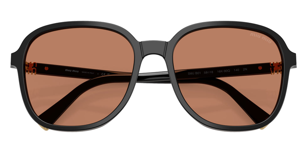 Miu Miu® MU B01S Sunglasses MU B01S 16K90Q 58 - Black