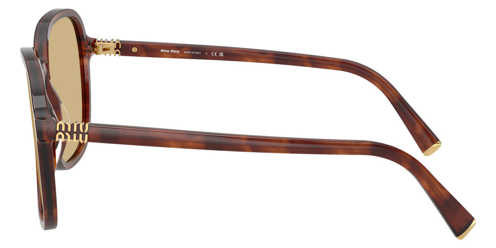 Miu Miu® MU B01S Sunglasses MU B01S 26E10R 58 - Striped Tobacco