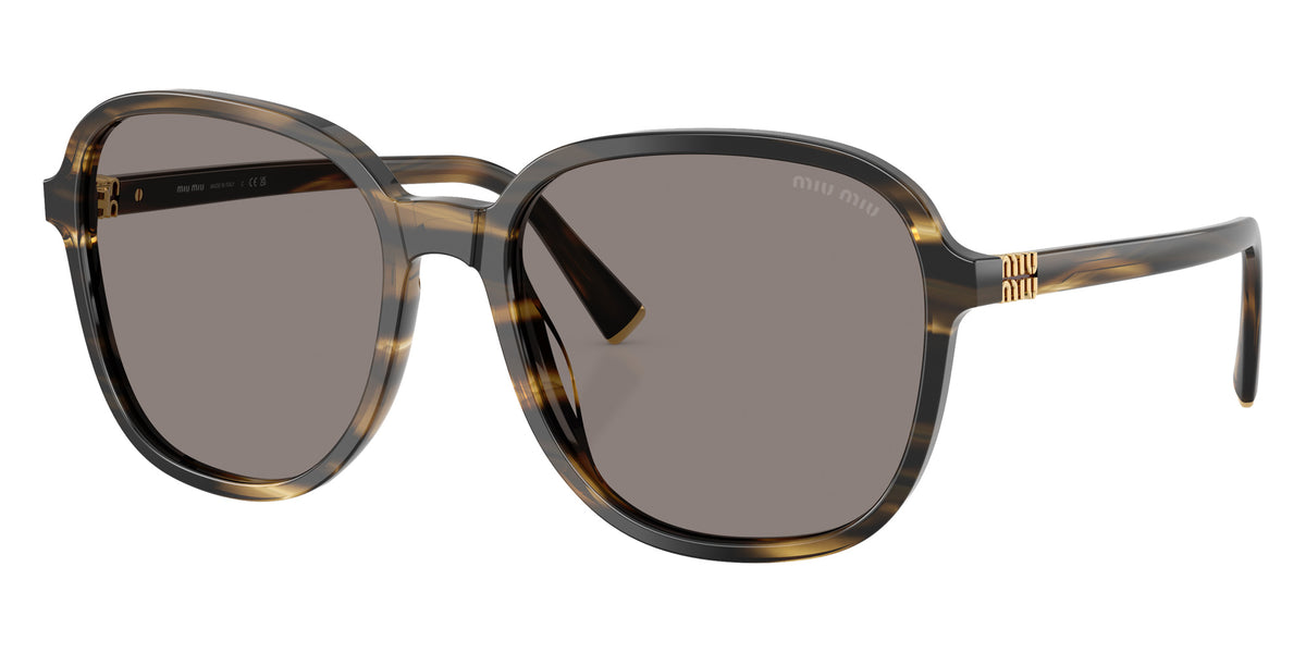 Miu Miu® MU B01SF Sunglasses MU B01SF 25E80Q 58 - Striped Loden