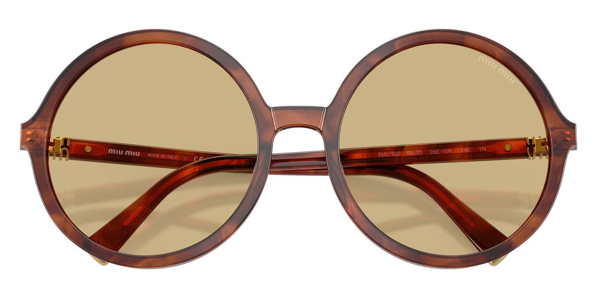 Miu Miu® MU B02S Sunglasses MU B02S 26E10R 59 - Striped Tobacco