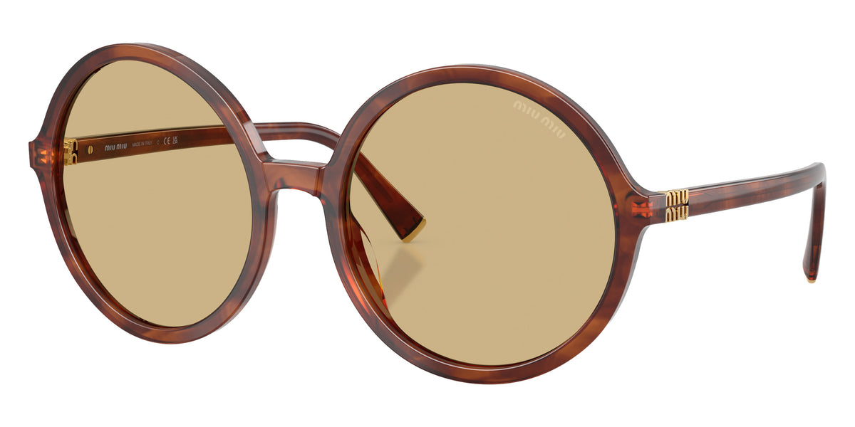 Miu Miu® MU B02SF Sunglasses MU B02SF 26E10R 59 - Striped Tobacco
