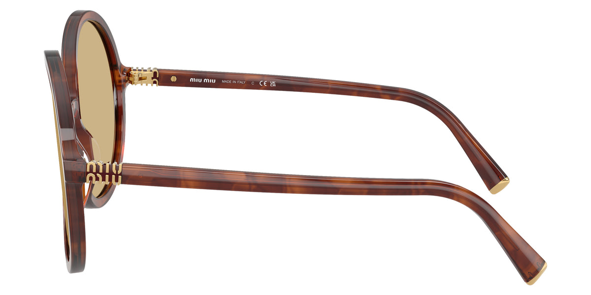 Miu Miu® MU B02SF Sunglasses MU B02SF 26E10R 59 - Striped Tobacco