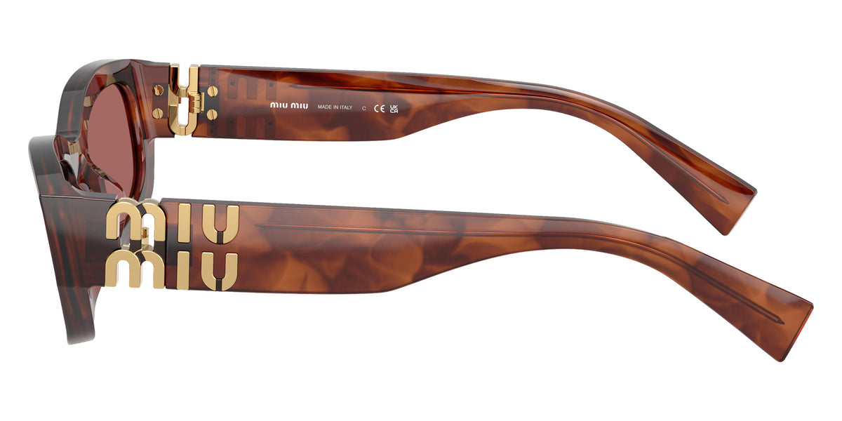 Miu Miu® MU B04S Sunglasses MU B04S 26E80B 53 - Striped Tobacco