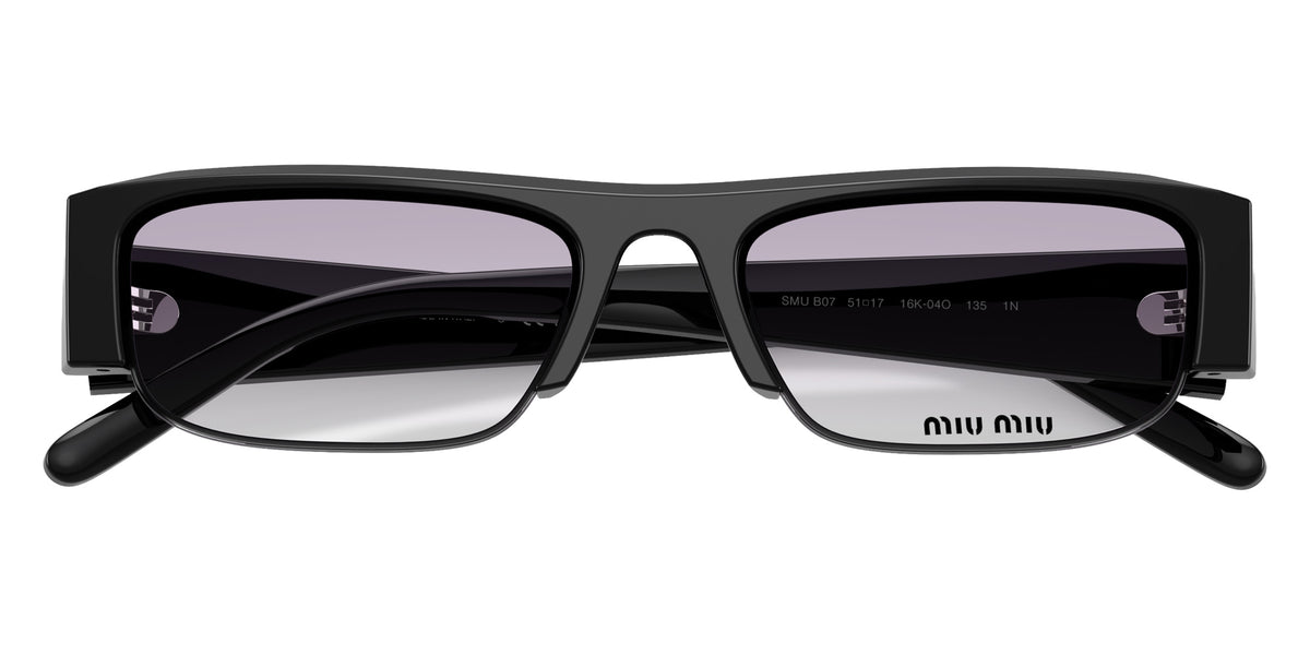 Miu Miu® MU B07S Sunglasses MU B07S 16K04O 51 - Black